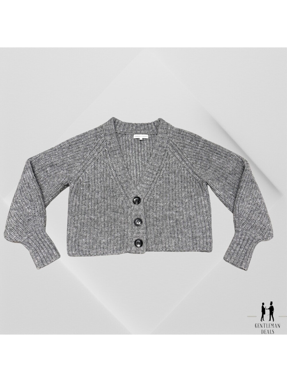 Rebecca Minkoff Zoya Cardigan Zoya Cardigan in Gray S Small - Picture 2 of 10